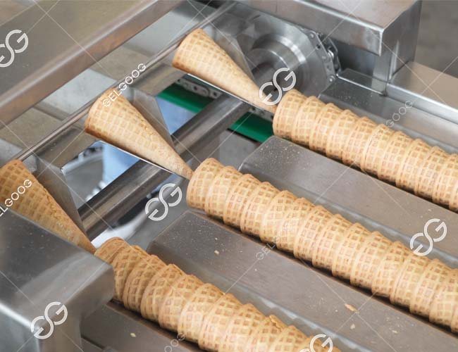 Ice Cream Cone Process in Factory
