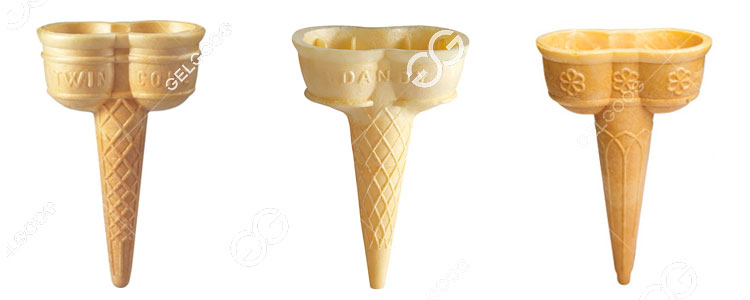 Machine for Double Ice Cream Cone Production